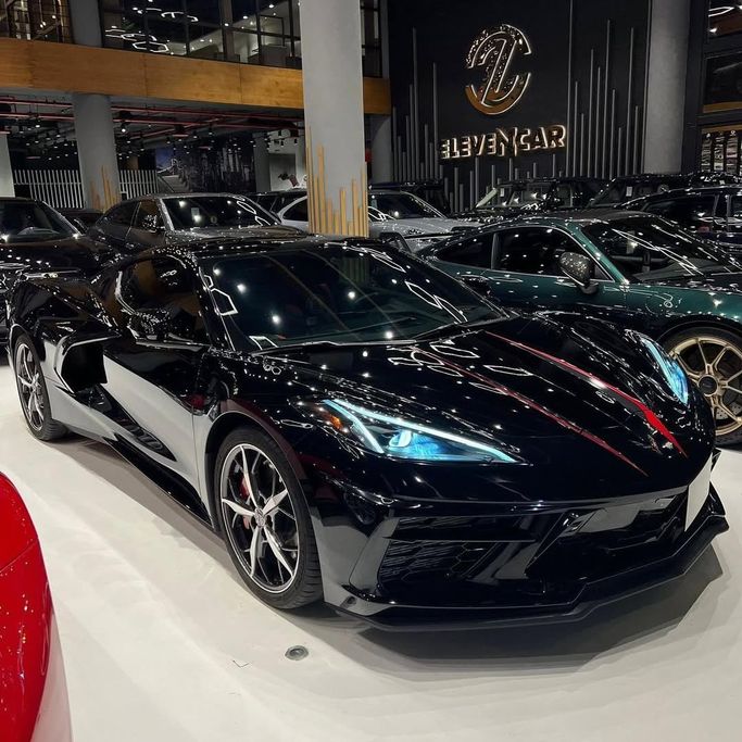 Used Chevrolet Corvette 3LT C8, 6.2 l, 2022 in Saudi Arabia, Riyadh by Eleven car, Black color.  | AUTO.AE