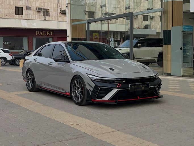 Used Hyundai Elantra N I Facelift, 2.0 l, 2024 in Saudi Arabia, Riyadh by ALO CAR معرض ألو كار للسيارات, Grey color. GCC Specs | AUTO.AE | Listing #256621