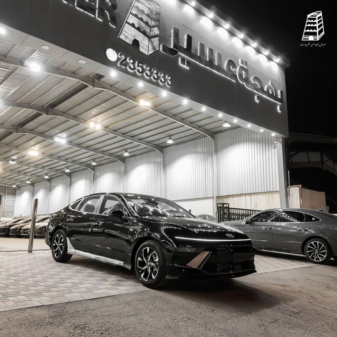 New Hyundai Sonata VIII (DN8) Facelift, 1.5 l, 2026 in Saudi Arabia, Riyadh by Bahjat Aseer Auto Exhibition معرض بهجة عسير للسيارات, Black color.  | AUTO.AE | Listing #252333
