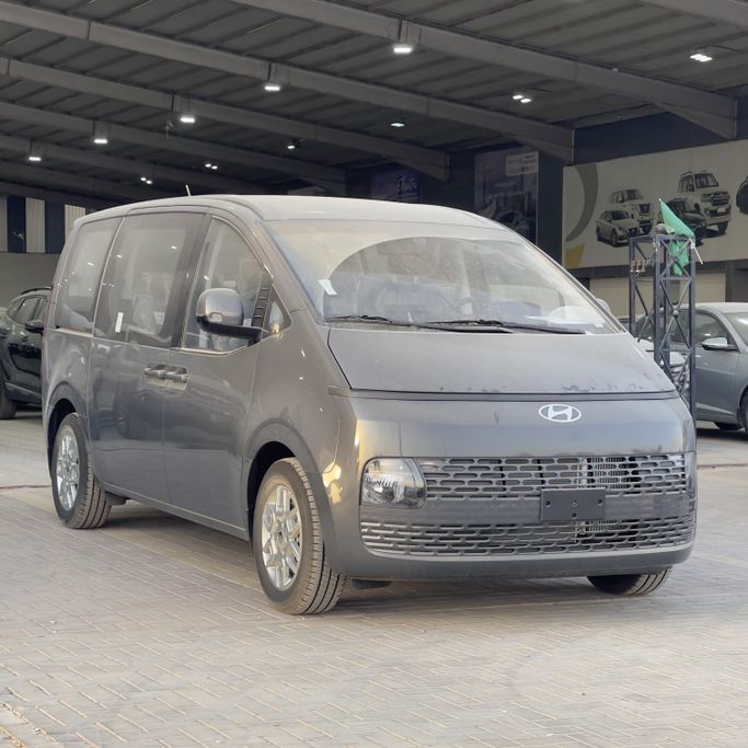 New Hyundai Staria, 3.5 l, 2026 in Saudi Arabia, Riyadh by Bin Omaira بن عميرة, Grey color. GCC Specs | AUTO.AE