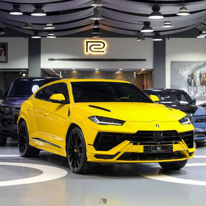 مستعملة Lamborghini Urus S أنا فيس ليفت, 4.0 l, 2024 في في المملكة العربية السعودية, الرياض من Platinum Car، اللون أصفر. مواصفات الخليج | AUTO.AE | إعلان #255483