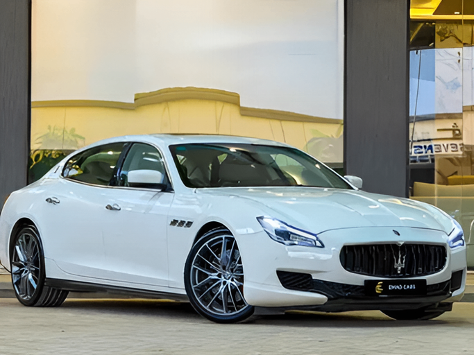 مستعملة Maserati Quattroporte GTS سادساً, 3.8 l, 2014 في في المملكة العربية السعودية, الرياض من Emad Cars  عماد كارز ، اللون أبيض. مواصفات الخليج | AUTO.AE | إعلان #255954