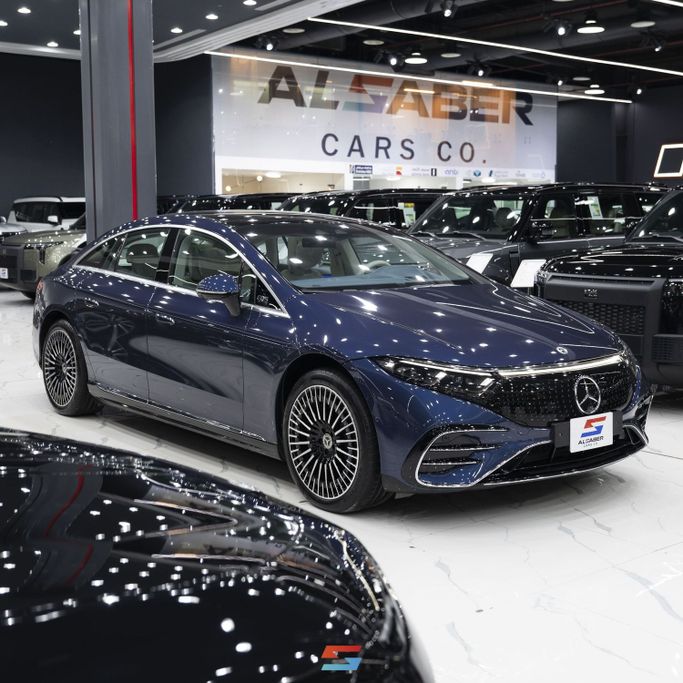 Подержанный Mercedes-Benz EQS 580, 2023 в Саудовская Аравия, Эр-Рияд от Al Saber Cars شركة السبر للسيارات Синий цвет.  | AUTO.AE | Объявление #251531