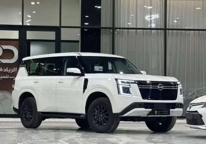 New Nissan Patrol VII (Y63), 3.8 l, 2026 in Saudi Arabia, Riyadh by Al Riyada Al Duwalya شركة الريادة الدولي للسيارات, White color. GCC Specs | AUTO.AE | Listing #262007