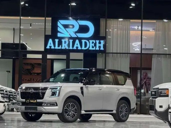 New Nissan Patrol VII (Y63), 3.8 l, 2026 in Saudi Arabia, Riyadh by Al Riyada Al Duwalya شركة الريادة الدولي للسيارات, Grey color. GCC Specs | AUTO.AE | Listing #262125
