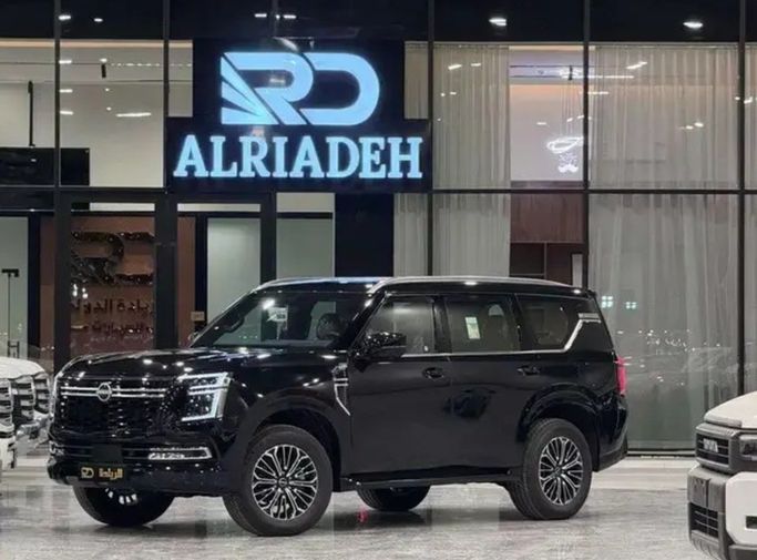 New Nissan Patrol VII (Y63), 3.8 l, 2026 in Saudi Arabia, Riyadh by Al Riyada Al Duwalya شركة الريادة الدولي للسيارات, Black color.  | AUTO.AE | Listing #262273