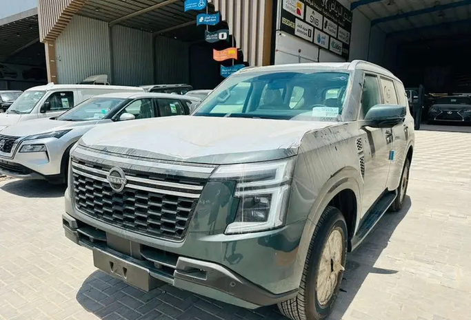 New ⁦Nissan Patrol VII (Y63), 3.8 l, 2026⁩ in Saudi Arabia, Riyadh by Sada Al Riyadh صدى الرياض, Green color.  | AUTO.AE | Listing #289091