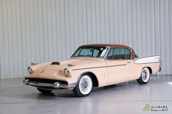 مستعملة ⁦Studebaker Golden Hawk، 4.7 l، 1958⁩ في في المملكة العربية السعودية, الرياض من Saden Al Araba Cars سادن العربة للسيارات، اللون بيج.  | AUTO.AE | إعلان #294468