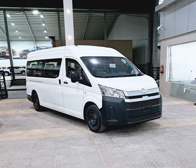 New Toyota HiAce H300, 3.5 l, 2025 in Saudi Arabia, Riyadh by Al Astool Al Khaleeji شركة الأسطول الخليجي للسيارات, White color.  | AUTO.AE | Listing #249138