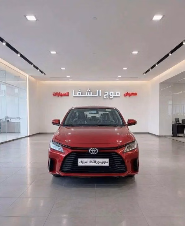 Used ⁦Toyota Yaris IV (AC100), 1.5 l, 2023⁩ in Saudi Arabia, Riyadh by Mawj Al Shifa معرض موج الشفا للسيارات, Red color.  | AUTO.AE | Listing #288478