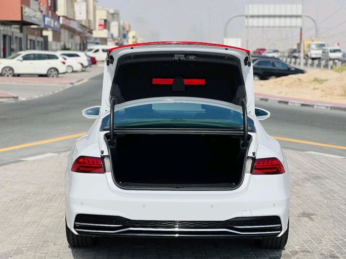 Used Audi A7 L 45 TFSI II (4K), 2.0 l, 2023 in Sharjah by Ali Used Cars, White color. Japanese Specs | AUTO.AE