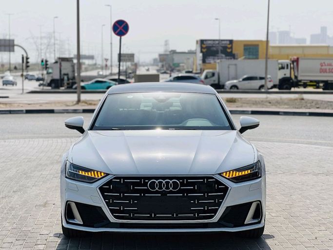 Used Audi A7 L 45 TFSI II (4K), 2.0 l, 2023 in Sharjah by Ali Used Cars, White color. Japanese Specs | AUTO.AE