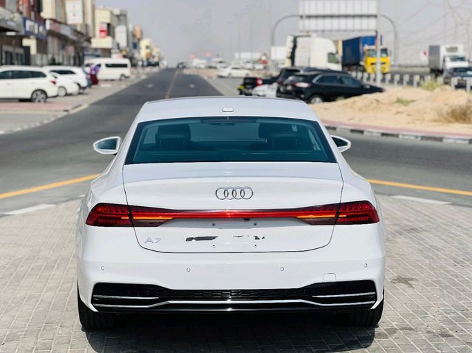 Used Audi A7 L 45 TFSI II (4K), 2.0 l, 2023 in Sharjah by Ali Used Cars, White color. Japanese Specs | AUTO.AE