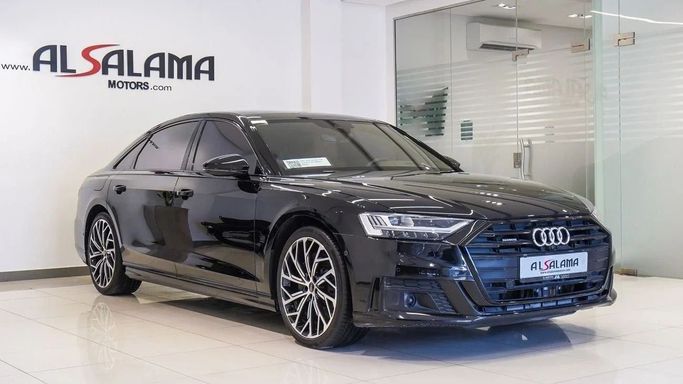 Подержанный Audi A8 Long 55 TFSI IV (D5) Рестайлинг, 3.0 л, 2021 в Шардже от Alsalama Motors Черный цвет. GCC | AUTO.AE