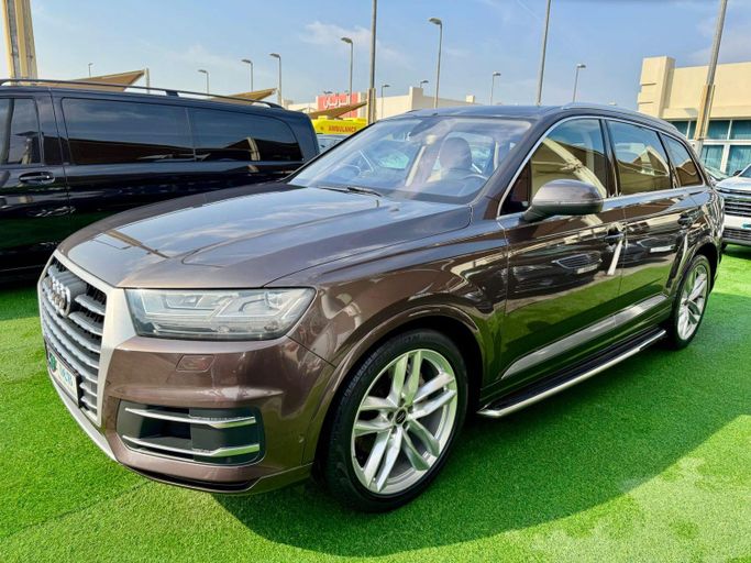 Used Audi Q7 45 TFSI II (4M), 2.0 l, 2016 in Sharjah by DCB Cars, Brown color. GCC Specs | AUTO.AE
