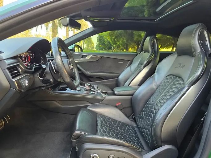 Used Audi RS 5 II (F5), 2.9 l, 2018 in Sharjah by Al Luluah Al Baithaa, Green color. GCC Specs | AUTO.AE
