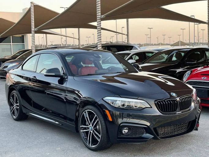 Used BMW 2 Series 230i xDrive G42, 2.0 l, 2021 in Sharjah by Al Nukhba Al Malakyah Used Cars, Black color. Chinese Specs | AUTO.AE