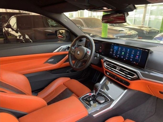 Used BMW M4 Competition Package G82/G83, 3.0 l, 2024 in Sharjah by Noor Al Seyoh Used Cars, Grey color. GCC Specs | AUTO.AE