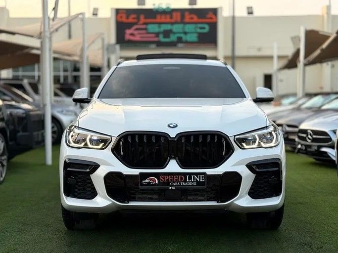 Used BMW X6 M III (F96), 4.4 l, 2022 in Sharjah by Speed Line Used Cars, White color. GCC Specs | AUTO.AE