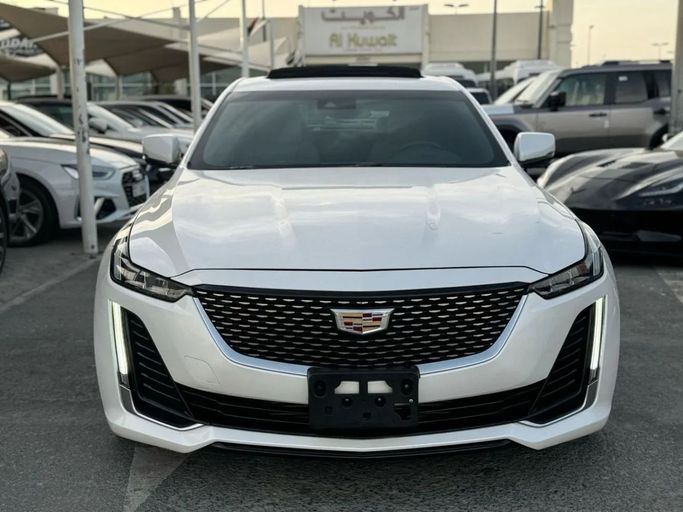 Used Cadillac CT5 I, 3.0 l, 2020 in Sharjah by Nour Alnukhba Motors, White color. GCC Specs | AUTO.AE
