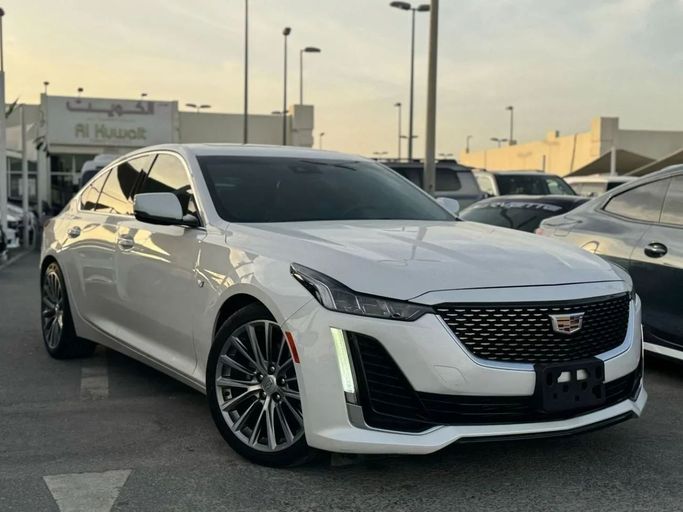 Used Cadillac CT5 I, 3.0 l, 2020 in Sharjah by Nour Alnukhba Motors, White color. GCC Specs | AUTO.AE