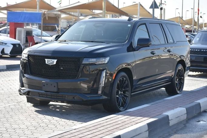 Used Cadillac Escalade ESV V, 6.2 l, 2023 in Sharjah by Alfaris Used Cars, Black color. Other | AUTO.AE