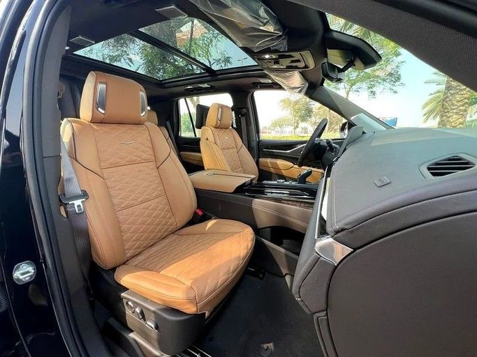 New Cadillac Escalade V, 6.2 l, 2024 in Sharjah by First Choice Cars, Black color. GCC Specs | AUTO.AE