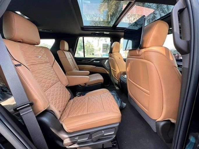 New Cadillac Escalade V, 6.2 l, 2024 in Sharjah by First Choice Cars, Black color. GCC Specs | AUTO.AE