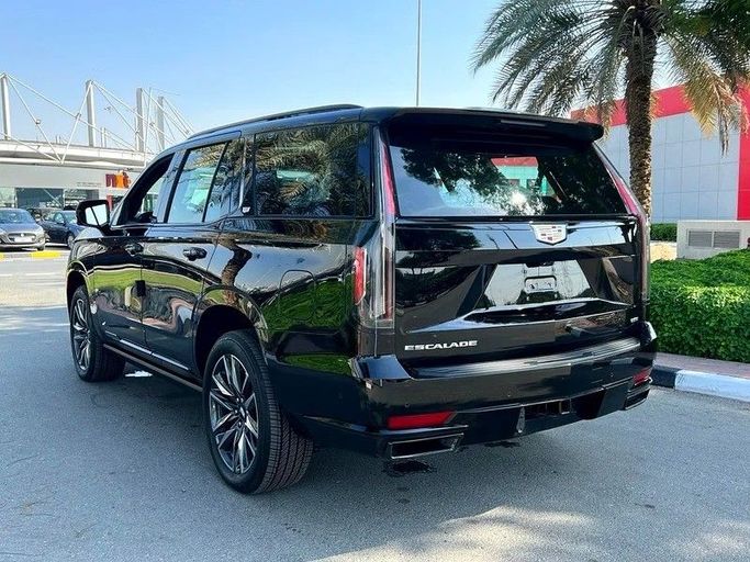 New Cadillac Escalade V, 6.2 l, 2024 in Sharjah by First Choice Cars, Black color. GCC Specs | AUTO.AE