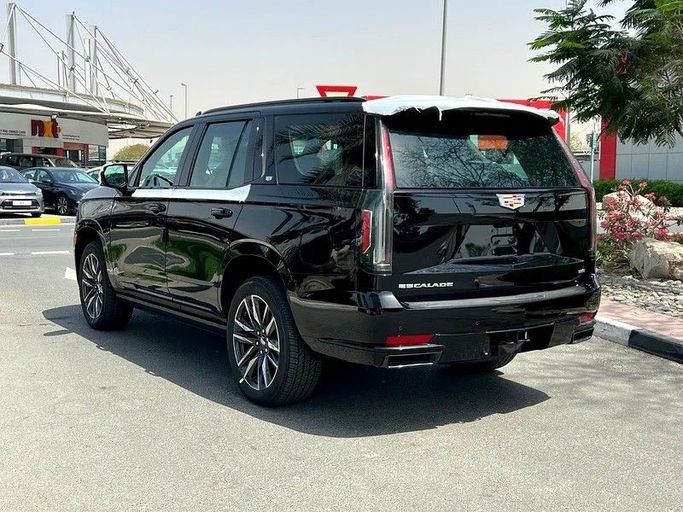 New Cadillac Escalade ESV V Facelift, 6.2 l, 2024 in Sharjah by First Choice Cars, Black color. GCC Specs | AUTO.AE