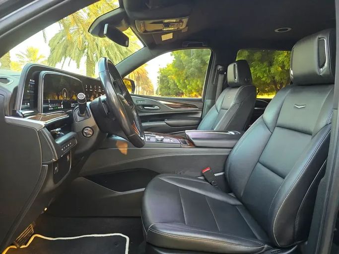 Used Cadillac Escalade V, 6.2 l, 2022 in Sharjah by Al Luluah Al Baithaa, Black color. Canadian Specs | AUTO.AE