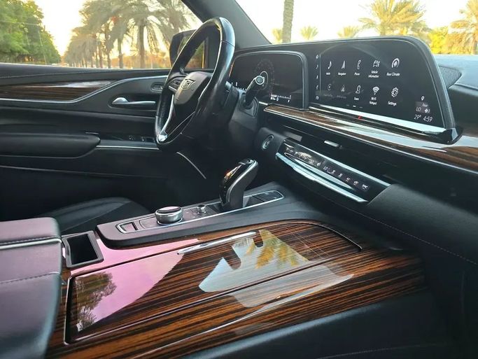 Used Cadillac Escalade V, 6.2 l, 2022 in Sharjah by Al Luluah Al Baithaa, Black color. Canadian Specs | AUTO.AE