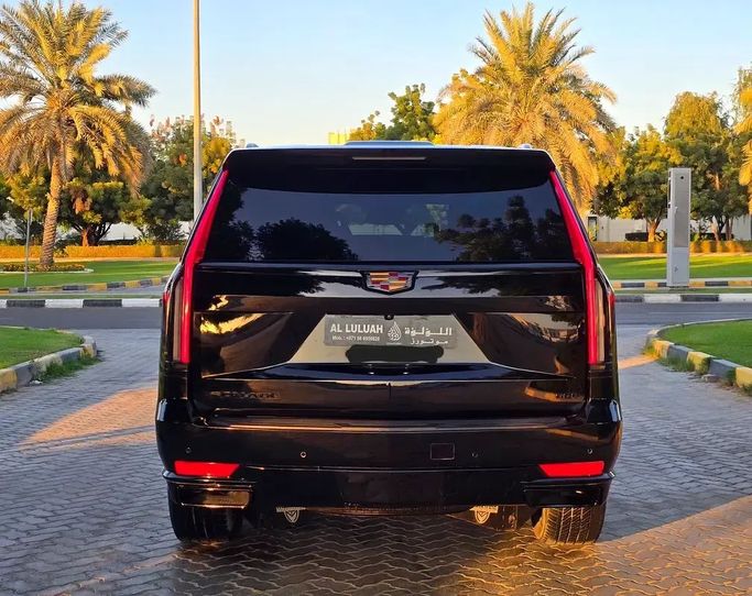 Used Cadillac Escalade V, 6.2 l, 2022 in Sharjah by Al Luluah Al Baithaa, Black color. Canadian Specs | AUTO.AE