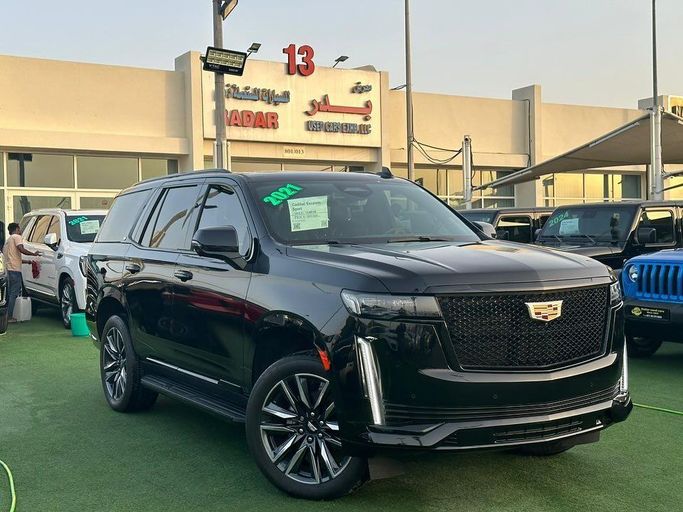 Used Cadillac Escalade V, 6.2 l, 2021 in Sharjah by Badar Used Cars, Black color.  | AUTO.AE