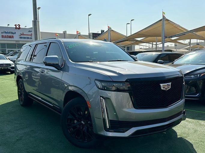 Used Cadillac Escalade V, 6.2 l, 2022 in Sharjah by Badar Used Cars, Silver color.  | AUTO.AE