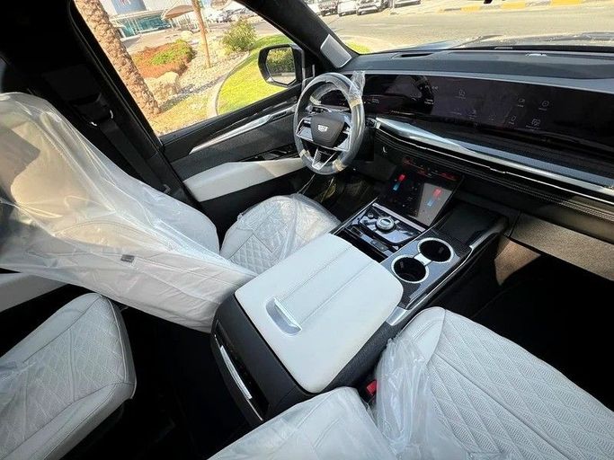 New Cadillac Escalade-V I Facelift, 6.2 l, 2025 in Sharjah by First Choice Cars, Black color. GCC Specs | AUTO.AE