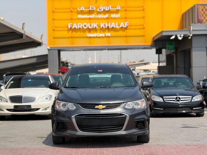 مستعملة Chevrolet Aveo فيس ليفت الثاني, 1.4 l, 2018 في في الإمارات, الشارقة من FAROUK KHALAF، اللون رمادي. مواصفات الخليج | AUTO.AE | إعلان #274570