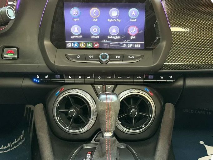 Used Chevrolet Camaro VI Facelift, 6.2 l, 2023 in Sharjah by Al Wisam Al Malaki Used Cars, Black color. GCC Specs | AUTO.AE