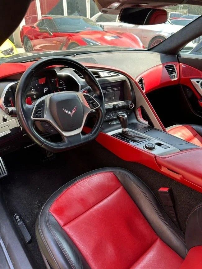 Used Chevrolet Corvette C7, 6.2 l, 2017 in Sharjah by Noor Al Seyoh Used Cars, Grey color. GCC Specs | AUTO.AE