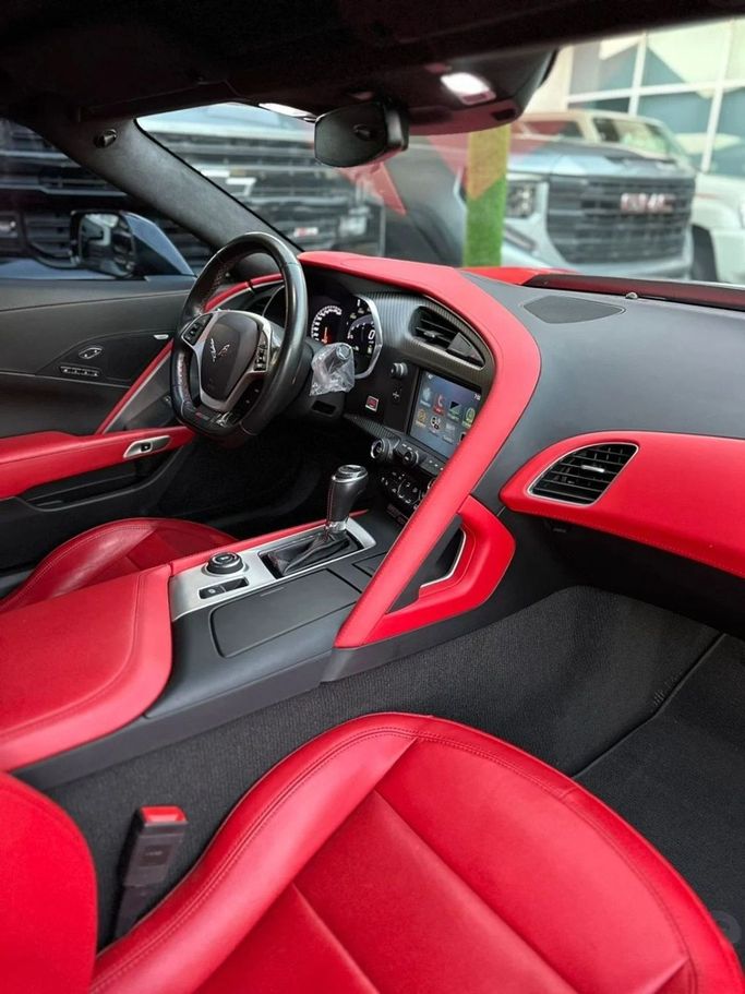 Used Chevrolet Corvette Z06 C7, 6.2 l, 2019 in Sharjah by Noor Al Seyoh Used Cars, Red color. GCC Specs | AUTO.AE