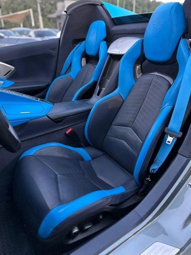 Used Chevrolet Corvette Stingray C8, 6.2 l, 2023 in Sharjah by Noor Al Seyoh Used Cars, Silver color. American Specs | AUTO.AE