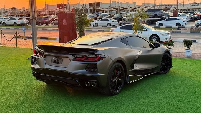 Used Chevrolet Corvette Stingray C8, 6.2 l, 2020 in Sharjah by Badar Used Cars, Black color.  | AUTO.AE