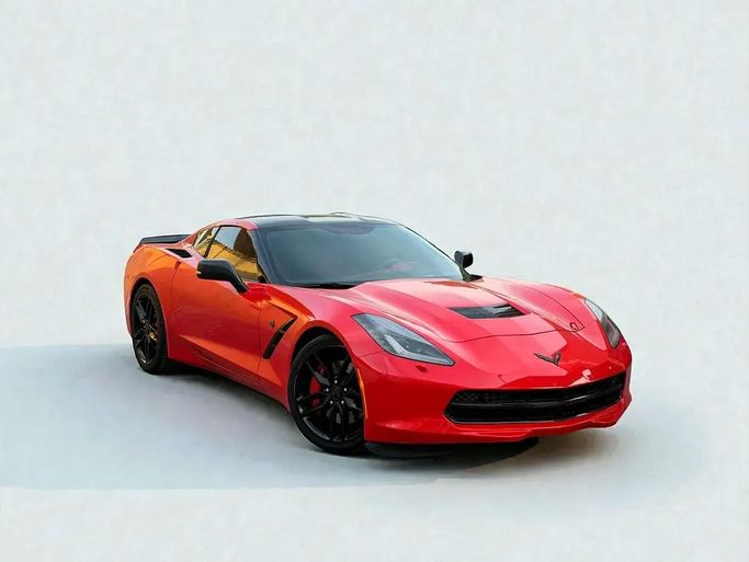 Used Chevrolet Corvette C7, 6.2 l, 2016 in Sharjah by Al Wisam Al Malaki Used Cars, Red color. GCC Specs | AUTO.AE