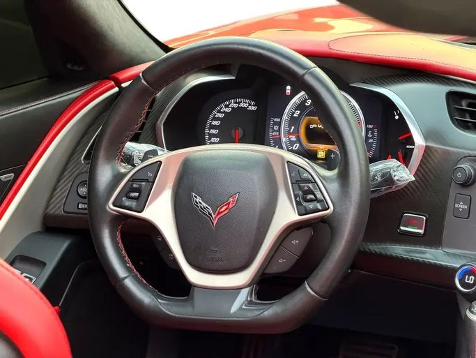 Used Chevrolet Corvette C7, 6.2 l, 2016 in Sharjah by Al Wisam Al Malaki Used Cars, Red color. GCC Specs | AUTO.AE