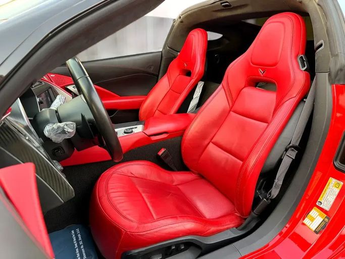 Used Chevrolet Corvette C7, 6.2 l, 2016 in Sharjah by Al Wisam Al Malaki Used Cars, Red color. GCC Specs | AUTO.AE