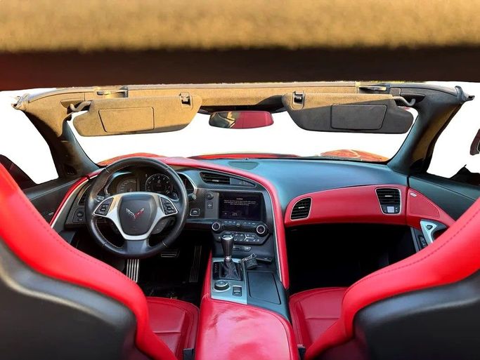 Used Chevrolet Corvette C7, 6.2 l, 2015 in Sharjah by Al Wisam Al Malaki Used Cars, Red color. GCC Specs | AUTO.AE