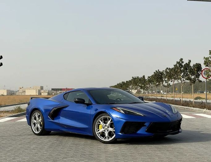 New Chevrolet Corvette 3LT C8, 6.2 l, 2020 in Sharjah by AL KARADAH USED CARS TRADING, Blue color. Canadian Specs | AUTO.AE | Listing #271651