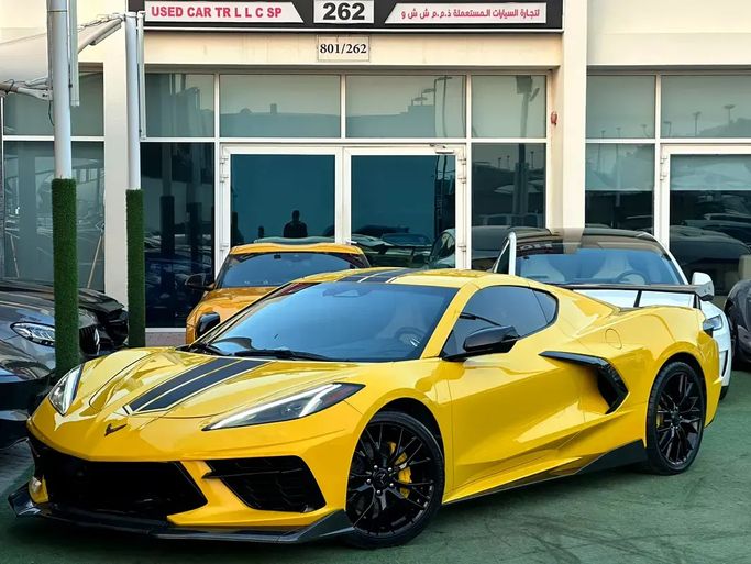 Подержанный ⁦Chevrolet Corvette Stingray C8, 6.2 л, 2025⁩ в ОАЭ, Шарджа от Noor Al Seyoh Used Cars Желтый цвет. GCC | AUTO.AE | Объявление #290232