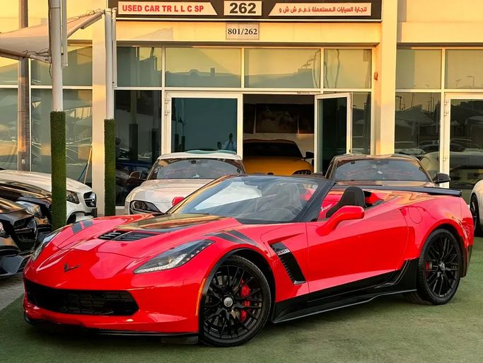 Used ⁦Chevrolet Corvette Z06 C7, 6.2 l, 2016⁩ in UAE, Sharjah by Noor Al Seyoh Used Cars, Red color. American Specs | AUTO.AE | Listing #290252