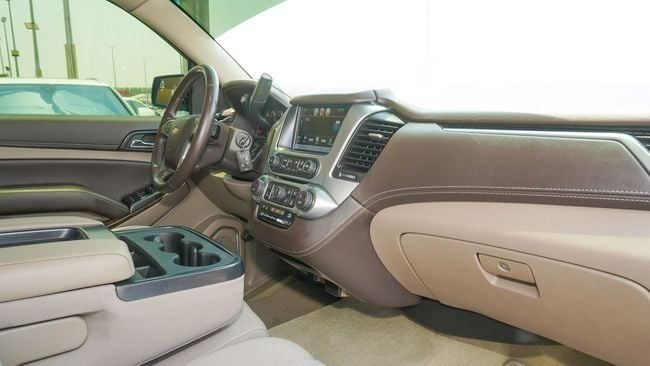 Used Chevrolet Tahoe IV, 6.2 l, 2018 in Sharjah by Alnujoom Al Malakiah Used Cars, Black color. GCC Specs | AUTO.AE